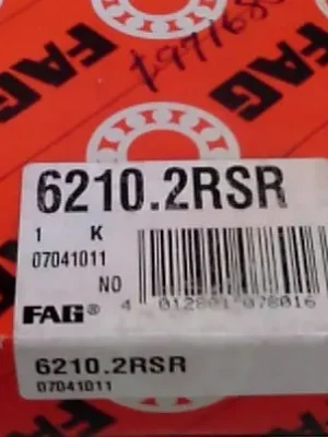 Ložisko FAG 6210.2RSR Rychlé Dodání