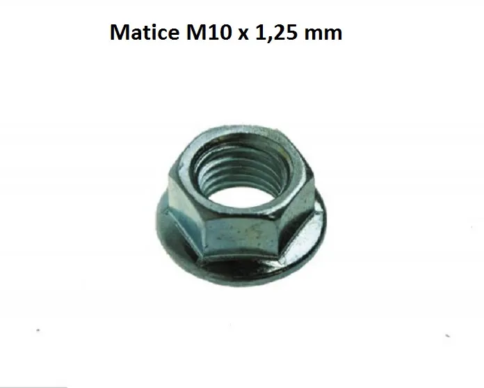 Odeslání Ihned matice klikové hřídele a odstředivé spojky M10 x 1,25
