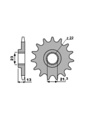 Sekundární řetězové kolečko PBR Sprockets pro YAMAHA 250 TRICKER/ XT/YBR mod.428 Koupit Online