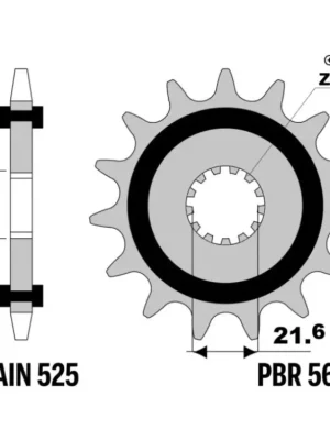 Ihned K Objednání Sekundární tiché řetězové kolečko PBR Sprockets RSS pro Kawasaki a Suzuki 650 mod.520