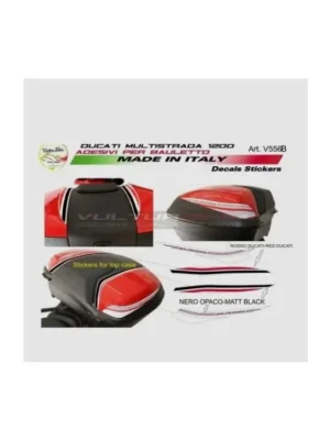 Sada polepů top case VULTURBIKE pro Ducati Multistrada 950/S, 1260/S , V2 Finální Výprodej