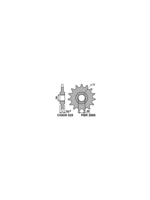 Aktuální Sekundární řetězové kolečko PBR Sprockets pro Honda 600/650/900/1000/1100/ CBR/CB-F/CRF Africa TWIN/XL-V mod.525