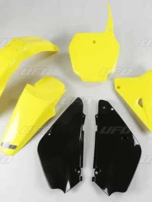 Nová Kolekce UFO kompletní plasty SUZUKI RM 85 00-20, barva OEM dle ročníku 17 (žlutá/černá)