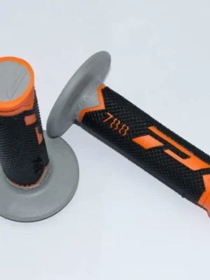 Nejlepší Volba PROGRIP gripy PG788 OFF ROAD (22+25mm, délka 115mm) barva oranžová/šedá/černá (trojdílné)