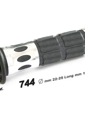 PROGRIP gripy PG744 SCOOTER ALU (22+25mm, délka 115mm) barva stříbrná (jednodílné) (744-12 Sleva
