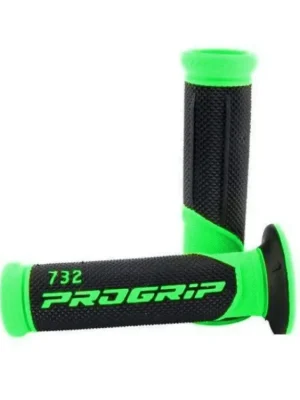 PROGRIP gripy PG732 ROAD (22+25mm, délka 125mm) barva zelená fluo/černá (dvoudílné) (732-2 Kup Teď