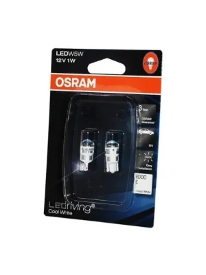 OSRAM žárovka LED RIVING COOL WHITE 6000K 1W 12V W2.1x9.5D W5W (sada 2 ks) Nejprodávanější