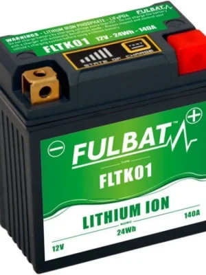 Expresní Doručení motobaterie litiová Fulbat LiFePO4 12V, 2Ah, 120A, 92x52x90 (pro motocykly KTM)