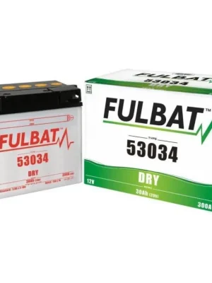 Poslední Šance motobaterie Fulbat, 53034, 30Ah, 300A, levá, konvenční 186x130x171, (vč. balení elektrolyt