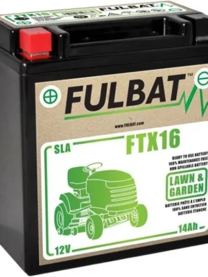 Finální Výprodej motobaterie Fulbat, FTX16 SLA (Husquarna), 14Ah, levá, bezúdržbová MF AGM, 150x87x161, (ak