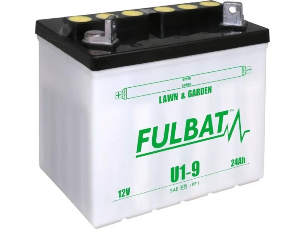 motobaterie Fulbat, U1-9 SLA, 28Ah, levá, bezúdržbová MF AGM, 195x125x176, (aktivovaná ve Kup Teď