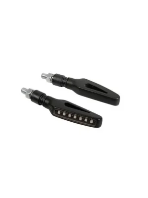 Vysoce Kvalitní LED blinkry GLORY black, 12V černé blinkry na motorku