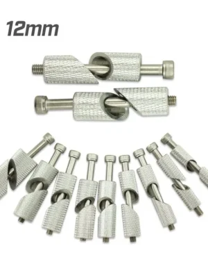 Bezpečná Platba Upevňovací díly pro závažíčka do řídítek, hliník, průměr 12mm, šroub M6 x 70mm