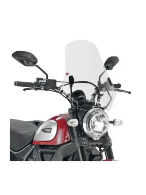 Autentický Kappa 7407AK přední plexi, čiré 48 x 43,5 cm (VxŠ) DUCATI Scrambler 400 (16-19), DUCATI S