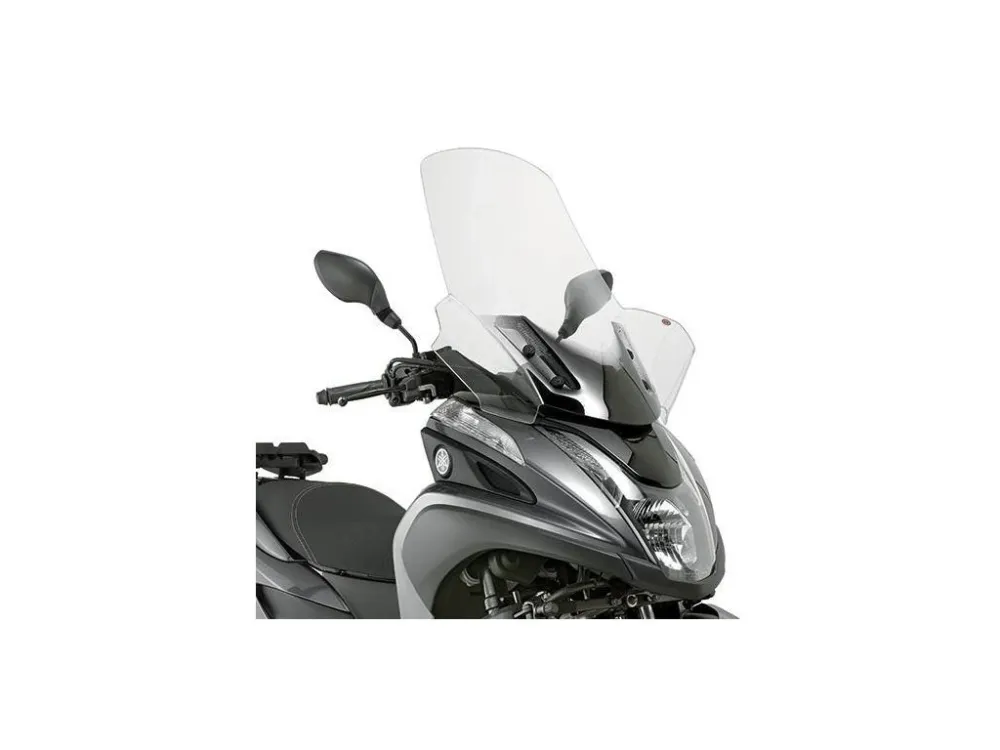 Kappa 2120DTK přední plexi, čiré,74 x 63 cm (VxŠ) MBK Tryptik 125 (14-17), YAMAHA Tricity Vysoce Kvalitní