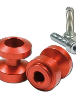 Rolny na kyvku MP (Bobbins), šroub M8 (1,25), O=24,5mm, 2 kusy, červené Vrácení Zdarma
