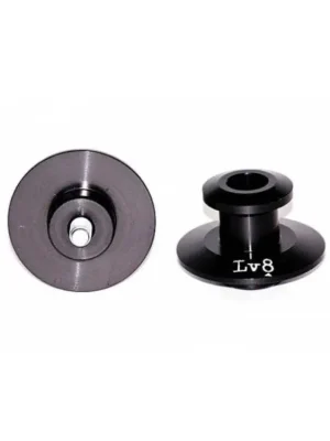 Ověřený LV8 rolny na kyvku (Bobbins), černé, M8x1,25, pár