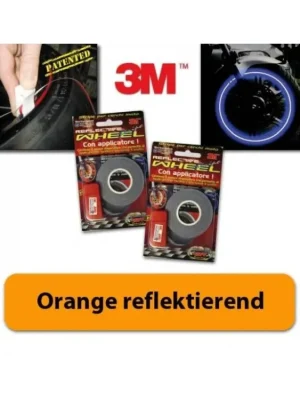 3M proužky na ráfky kola reflexní oranžové reflexní, 5mm, 6 metrů včetně adaptéru, až na 1 Přímo Od Výrobce