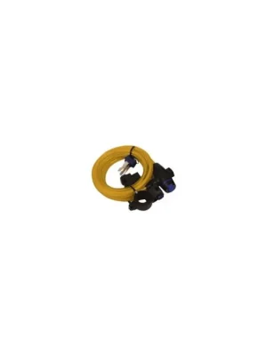 Horká Nabídka Cable lock - Oxford kabelový zámek na motorku, délka 1,8 m, zlatý