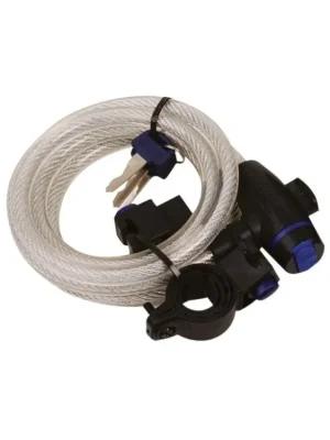 Bezpečná Platba Cable lock - Oxford kabelový zámek na motorku, délka 1,8 m, čirý