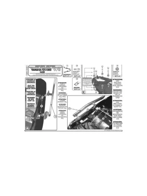 Pouze Dnes nosič zadního kufru Yamaha FZS 1000 Fazer 2001-2005