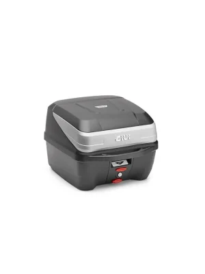 B32N BOLD kufr GIVI černý (Monolock s vlastní plotnou), objem 32 ltr., stříbrný plast na víku Nová Kolekce