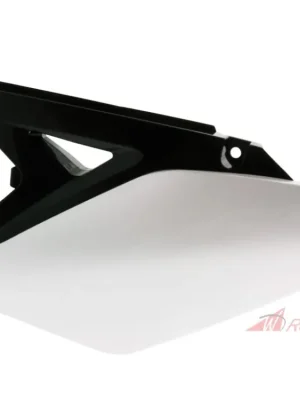 Cenový Hit boční číslové tabulky (Suzuki RM-Z 250 10-16), RTECH (bílo-černé, pár)- 5A