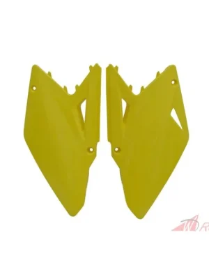 boční číslové tabulky (Suzuki RM-Z 450 08-16), RTECH (žluté, pár)- 5A Oblíbený