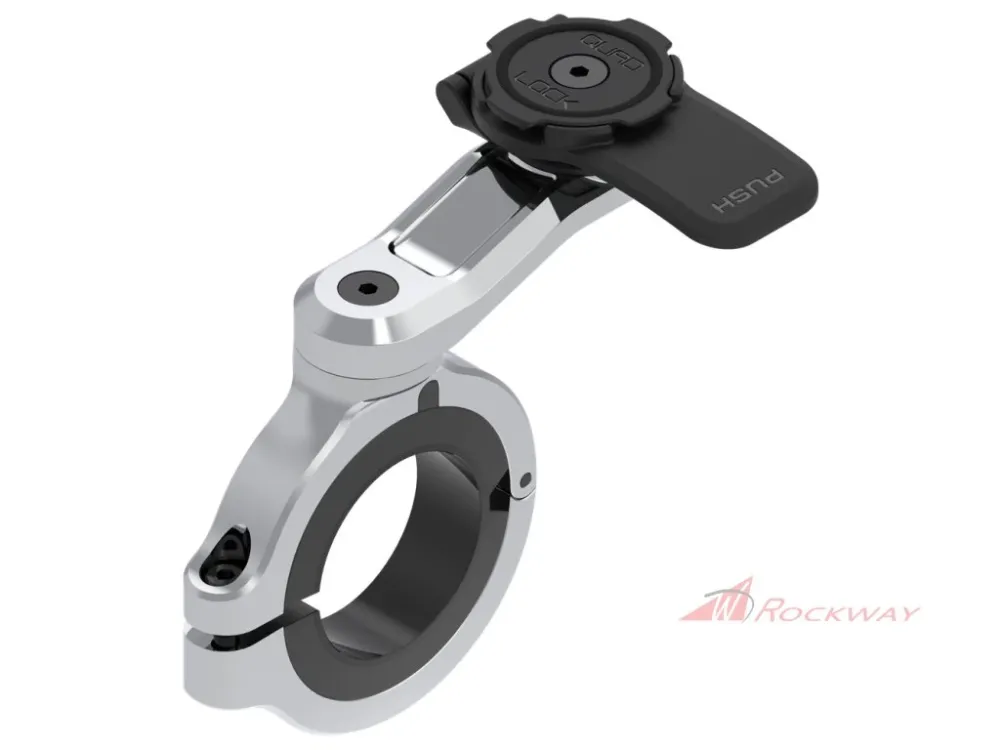 Horká Nabídka Chromovaná základna Quad Lock® PRO Large pro montáž na řídítka- uni