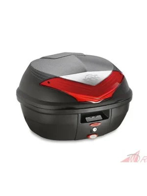 Značkový K355N MONOLOCK topcase, KAPPA (35L, černý nelakovaný + červená odrazka)- 5A