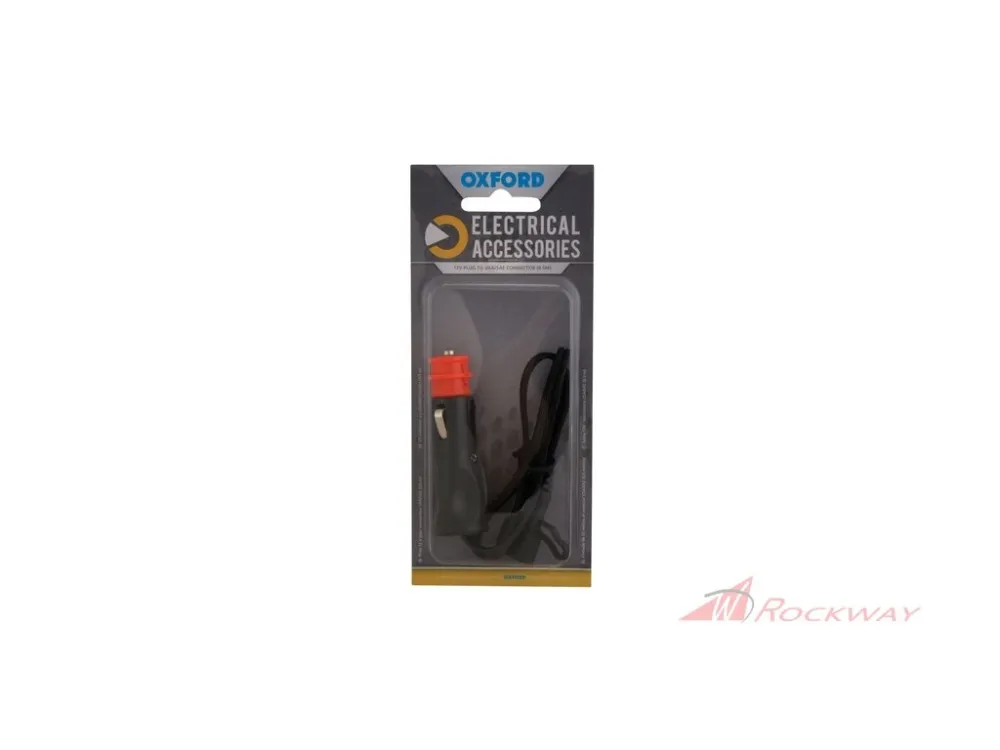 Aktuální prodloužený kabel se zásuvkou 12V standard, OXFORD (konektor SAE, délka kabelu 0,5 m)- 5A