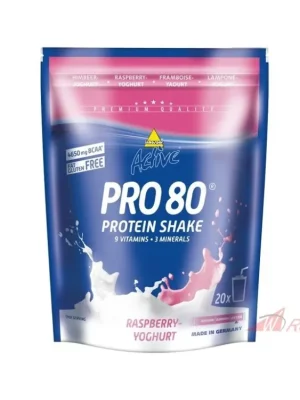 Autentický protein ACTIVE PRO 80 / 500 g Malina-jogurt (Inkospor - Německo)- 5A