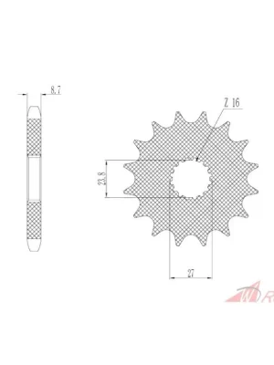 řetězové kolečko pro sekundární řetězy typu 530, SUNSTAR (18 zubů)- 5A Nízká Cena