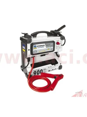 Nejprodávanější startovací zdroj s integrovanou nabíječkou vnitřní baterie GYSPACK PRO 900 12 V 3100A- 5A