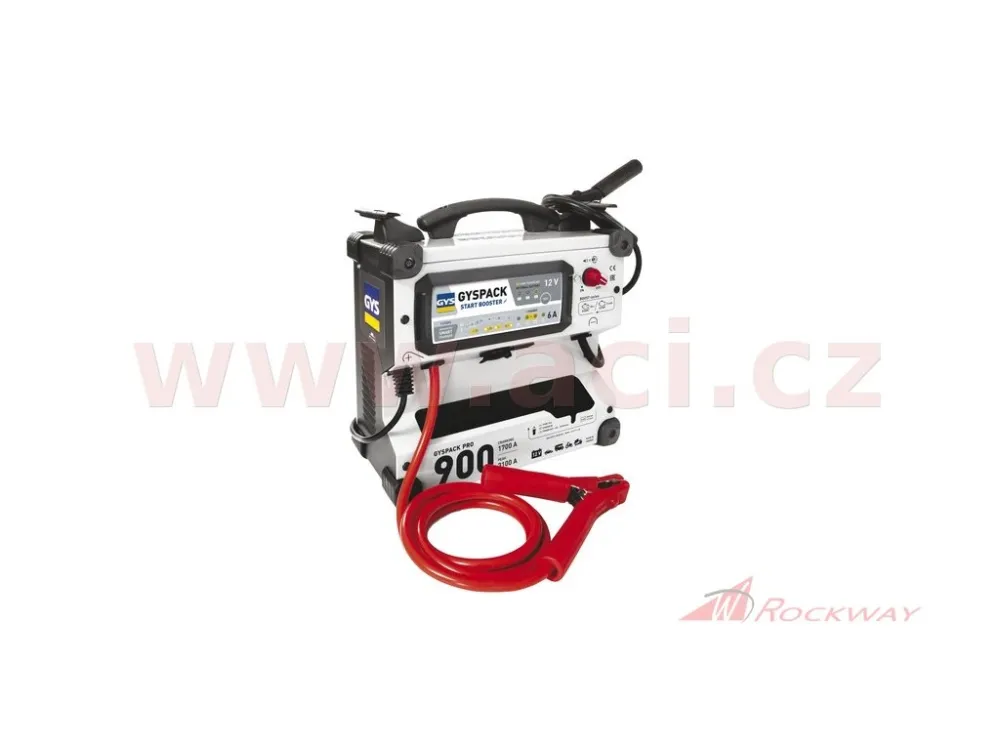 Nejprodávanější startovací zdroj s integrovanou nabíječkou vnitřní baterie GYSPACK PRO 900 12 V 3100A- 5A