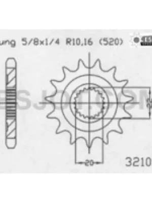 Řetězové kolečko ESJOT pasuje na YZ 125 05-, YZF250 01- 13z Kup Teď