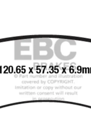Vysoce Kvalitní Brzdové destičky EBC FA656TT