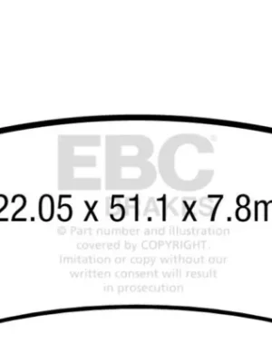 Výprodej Brzdové destičky EBC FA741TT