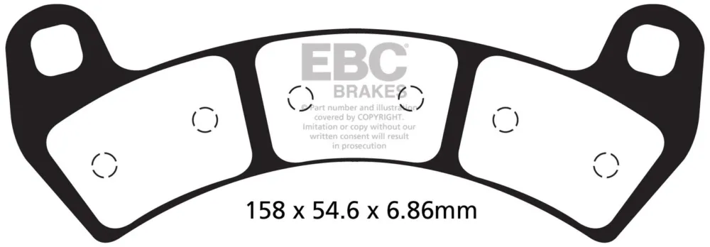 Oblíbený Brzdové destičky EBC FA680R