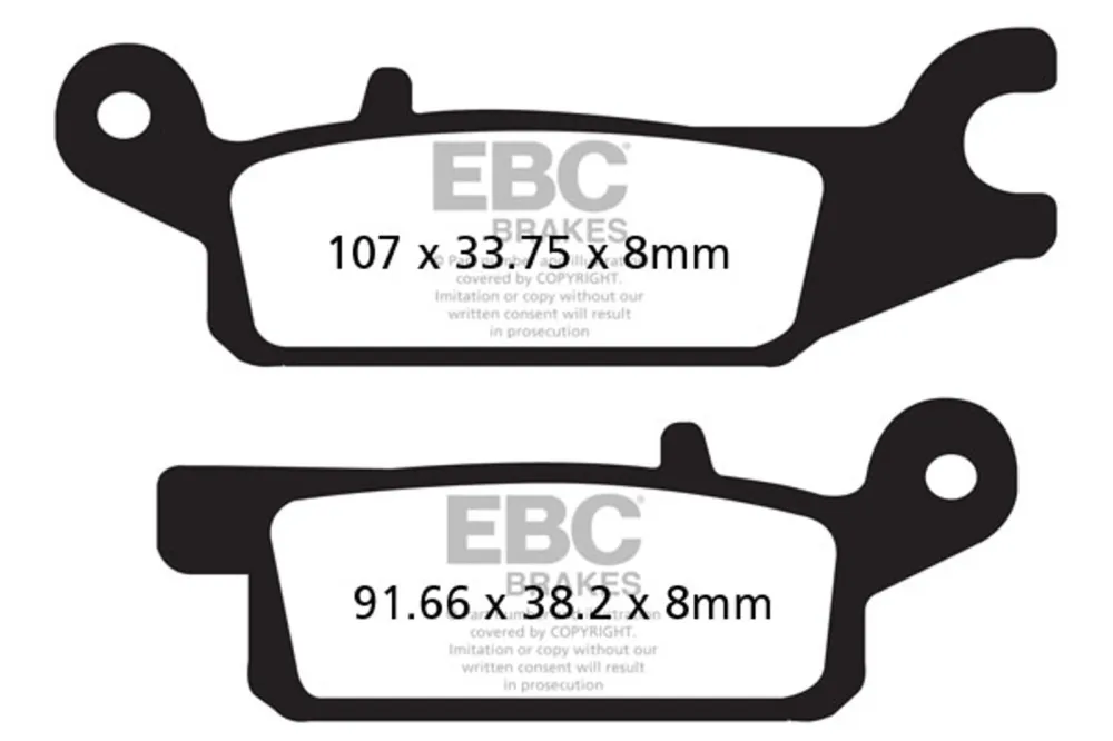 Brzdové destičky EBC FA443R Oblíbený