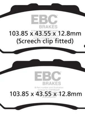 Autentický Brzdové destičky EBC FA476TT