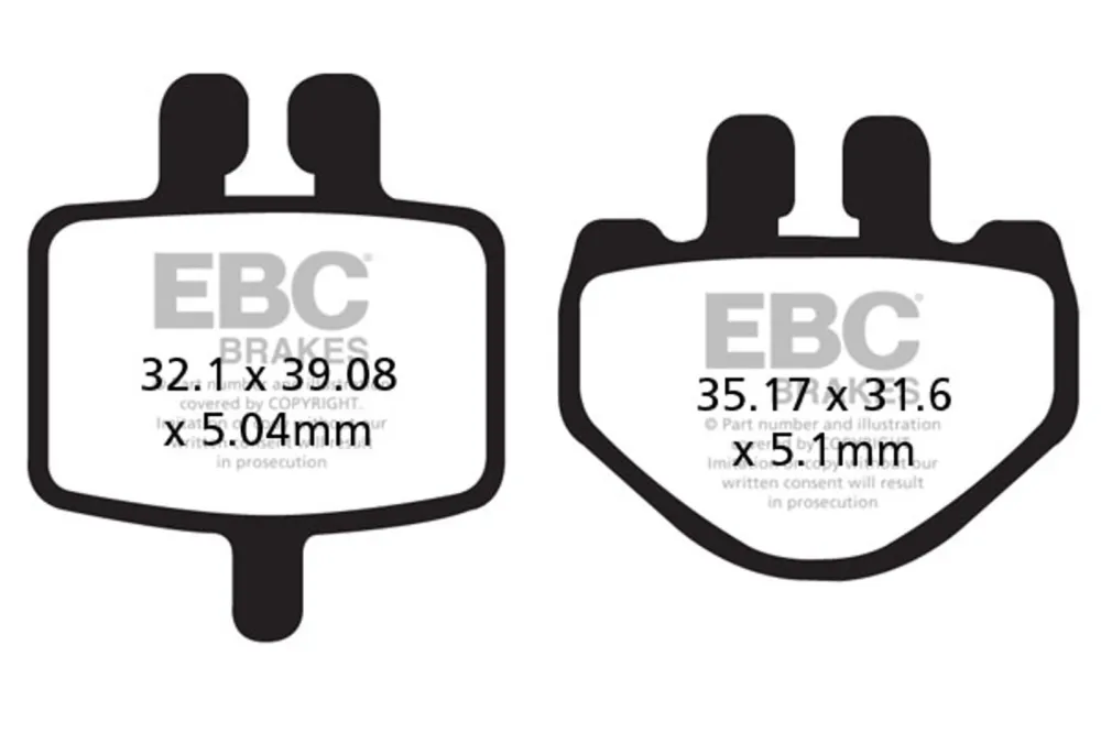 Brzdové destičky EBC FA485TT Poslední Šance