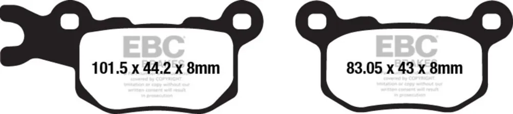 Brzdové destičky EBC FA685TT Levný