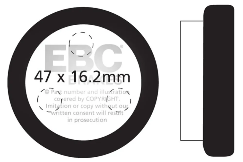 Brzdové destičky EBC FA021R Autentický