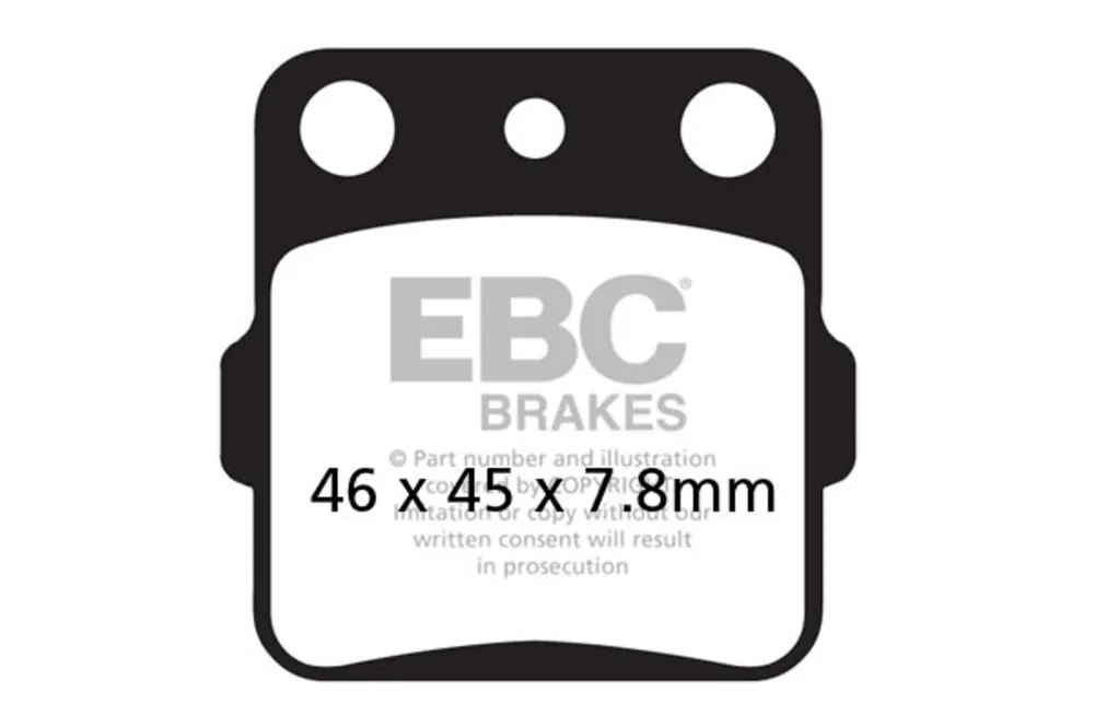Brzdové destičky EBC MXS084 Originální