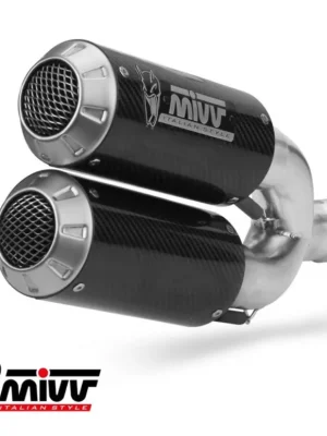 2 koncovky výfuku MIVV MK3 D.043.SM3C Karbon Značkový