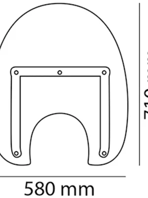 Sleva Plexi štít CUSTOMACCES AMERICA III CA0031W průhledný