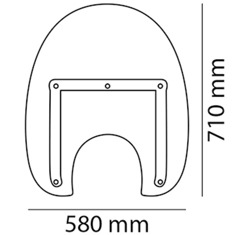 Pouze Dnes Plexi štít CUSTOMACCES AMERICA III CA0033W průhledný