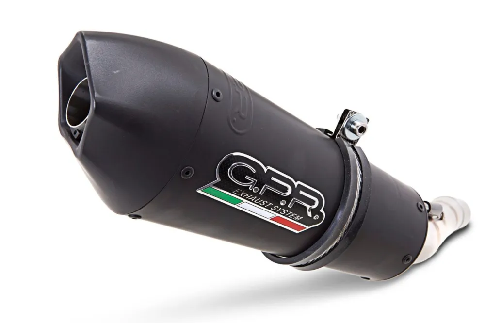 Nejlepší Cena Koncovka výfuku Slip-on GPR NEW GRAND PRIX EVO BLACK TITANIUM Y.199.GPAN.BLT Titanová matná černá zahrnuje spojovací svod a odnímatelný dB killer