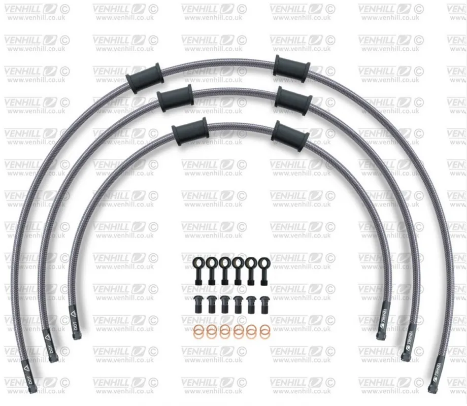 STANDARD Hadice přední brzdy sada Venhill POWERHOSEPLUS BMW-6003FB (3 hadice v sadě) Průhledné hadice, černé koncovky Hit Sezóny